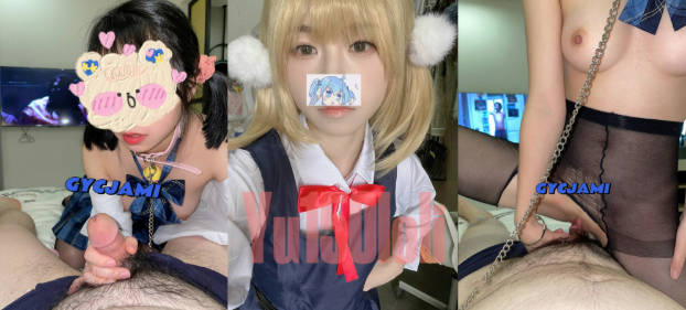 【制服嫩妹控必备】，人形小母狗，清纯萝莉女奴【玉宝涩涩Yu150loli】完整27G视图⑿，性爱群P自慰，花样多
