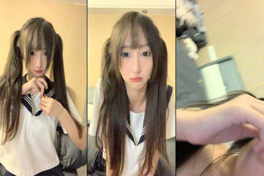 【泡泡咕】极品小仙女 三点尽露 嘟嘴卖萌 乖巧甜美 JK短裙下黑丝诱惑 蜂腰翘臀大长腿 人间尤物不可错过