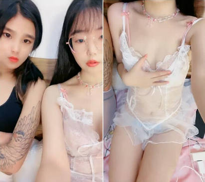 斯斯文文眼鏡小美女帶閨蜜壹起下海,性感高透視白紗內衣,小茓濕漉漉在線刮毛